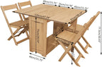 Ensemble table et 4 chaises pliantes dans un petit appartement - photo 17