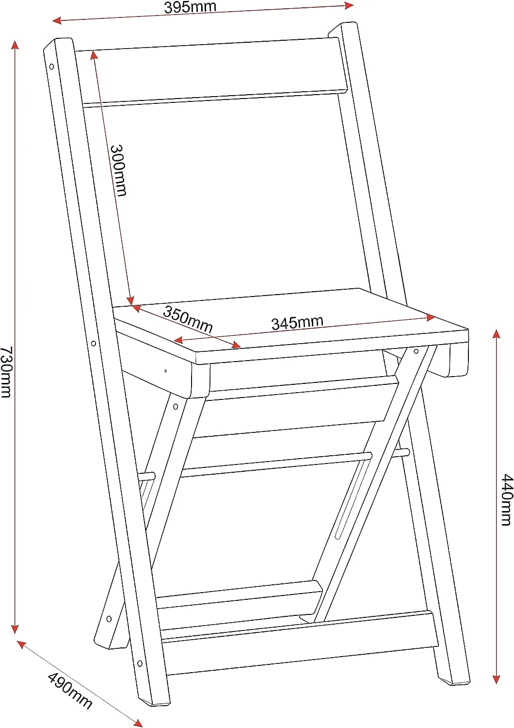 Table pliante avec chaises intégrées
