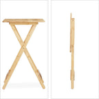 Meuble table pliante replié à 4 cm d'épaisseur contre un mur - photo 3