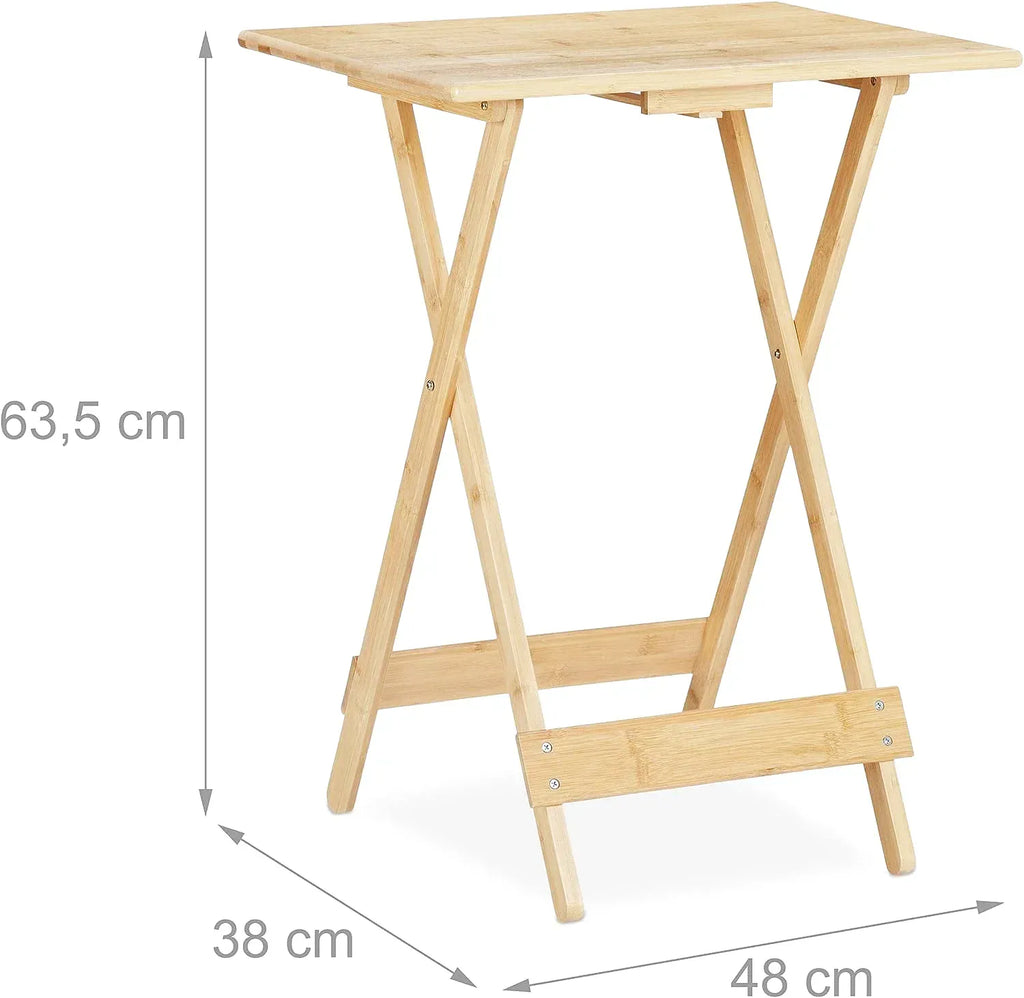 Meuble table pliante replié à 4 cm d'épaisseur contre un mur - photo 6