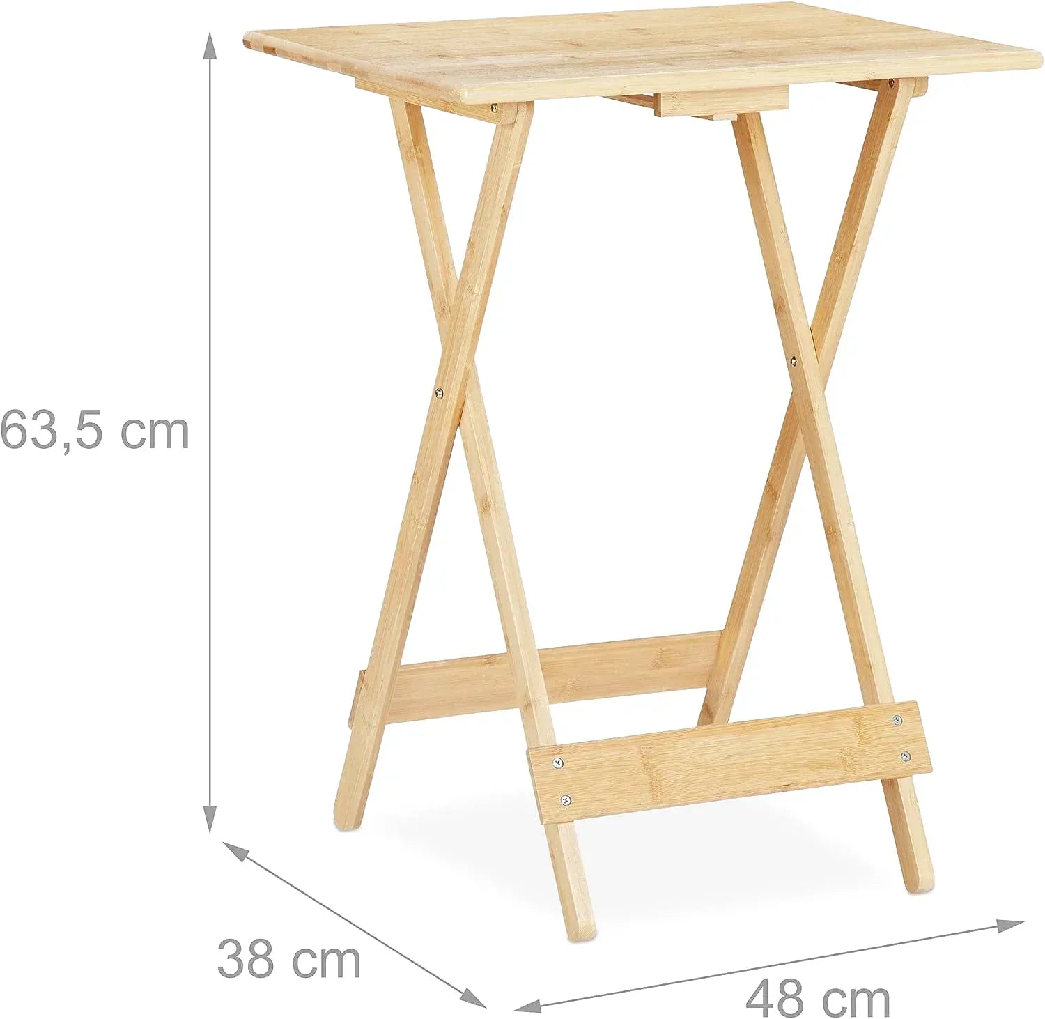 Meuble table pliante replié à 4 cm d'épaisseur contre un mur - photo 6