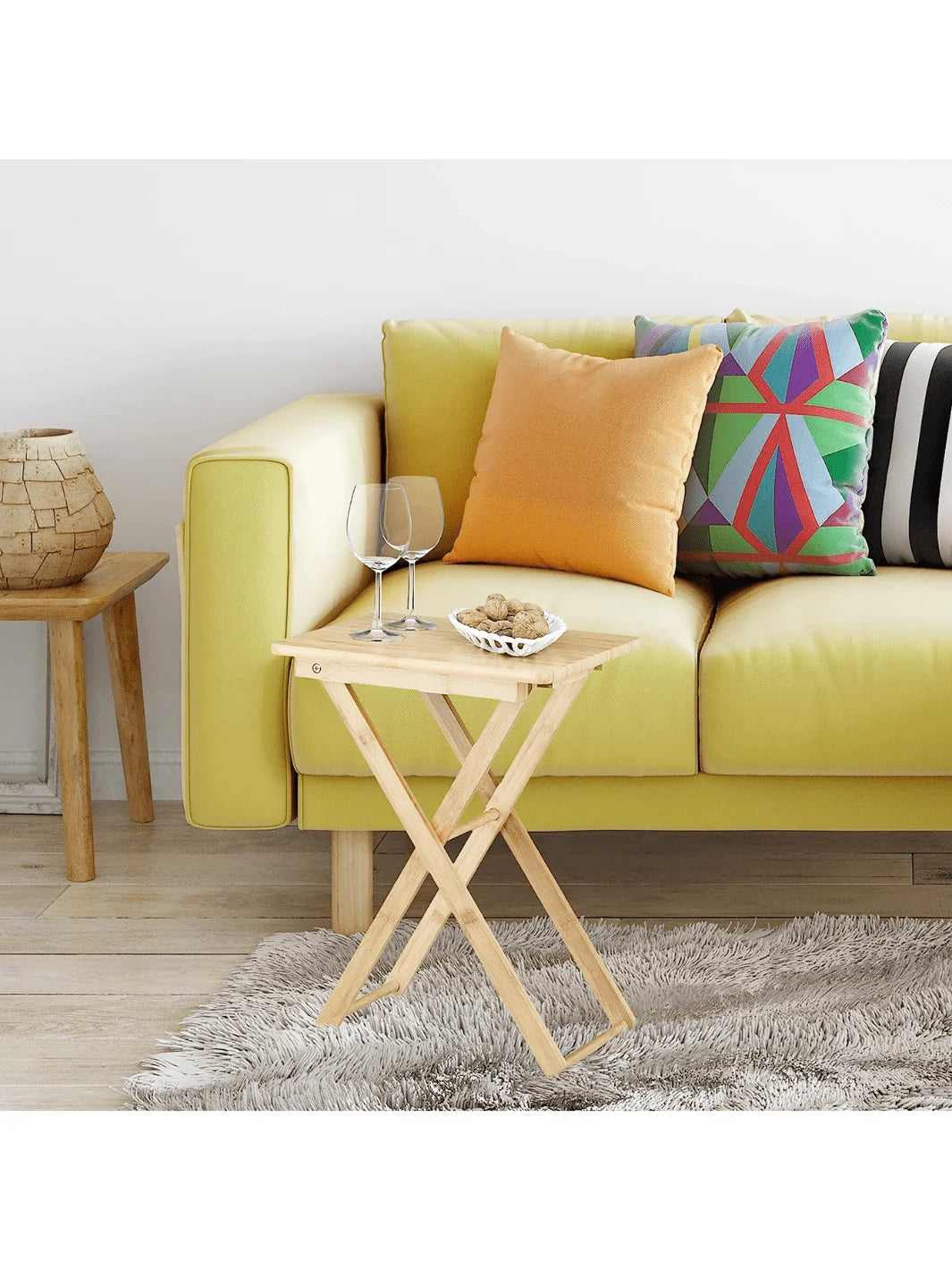 Petite table de balcon pliante de 40 x 31 cm sur un balcon étroit - photo 2