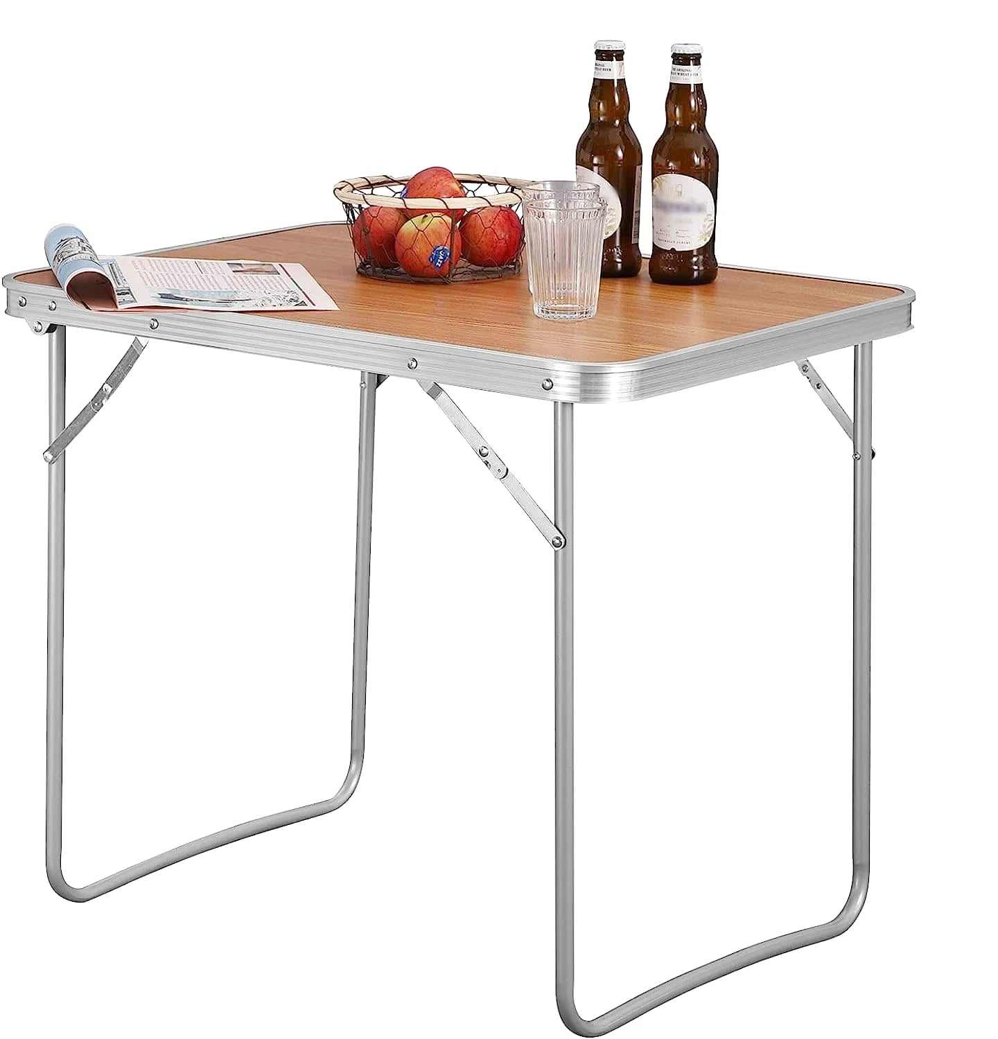 Petite table de camping pliante valise repliée à 4,6 cm d'épaisseur - photo 11
