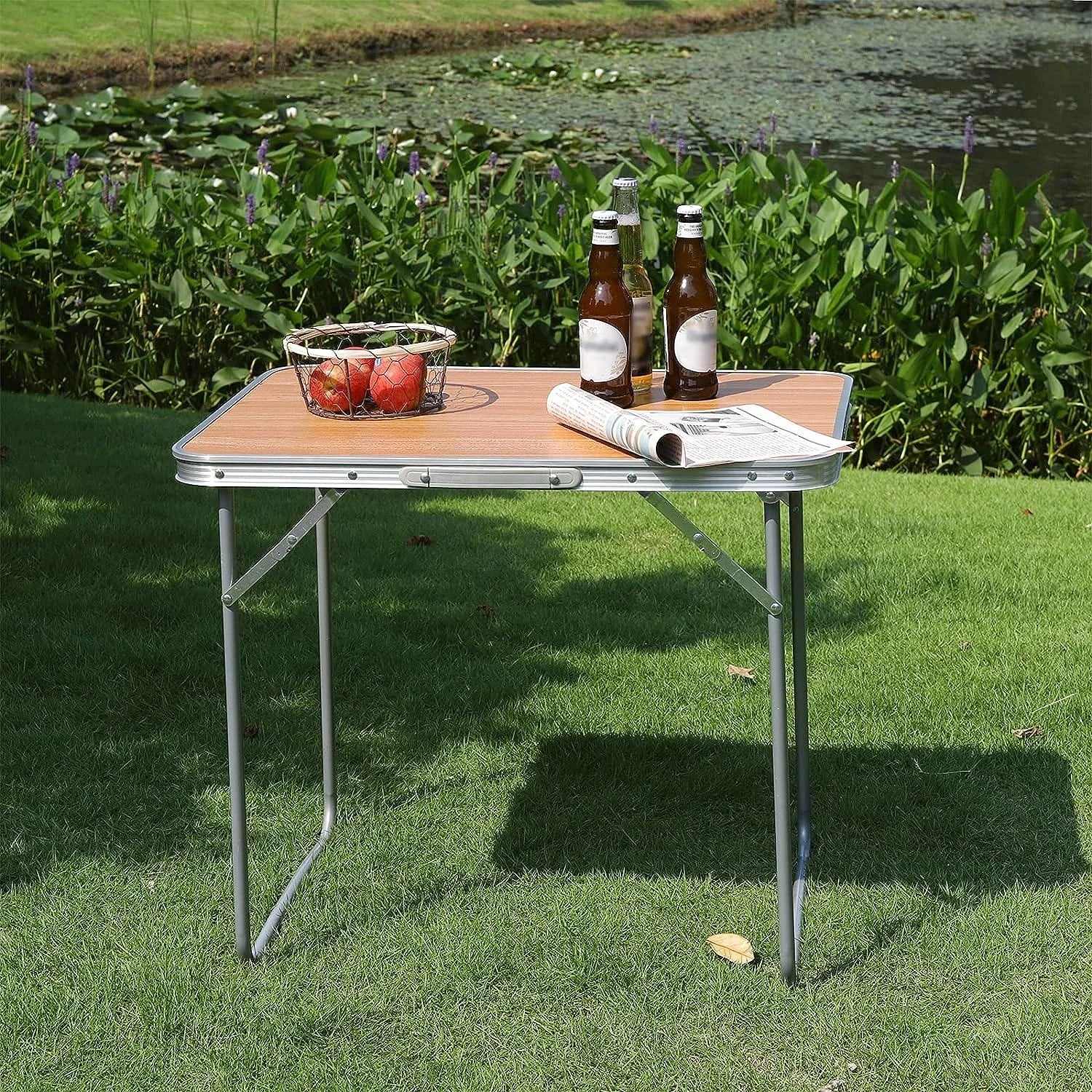 Petite table de camping pliante valise repliée à 4,6 cm d'épaisseur - photo 10
