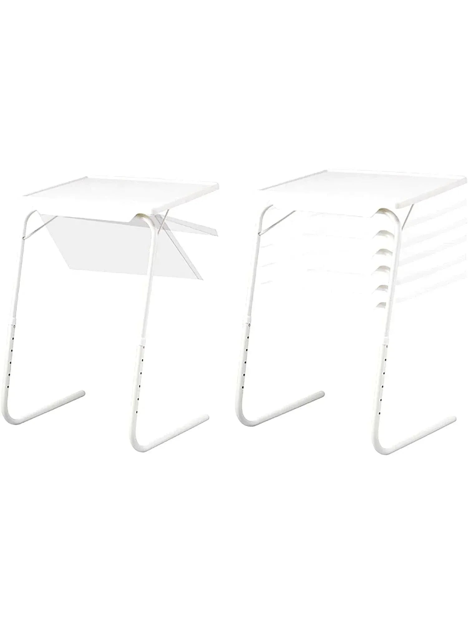 Petite table d'appoint pliante avec plateau incliné réglable au-dessus d'un lit - photo 3