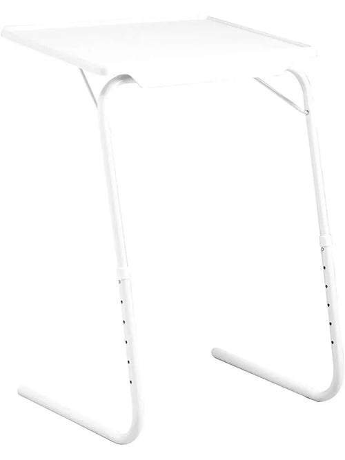 Petite table d'appoint pliante avec plateau incliné réglable au-dessus d'un lit