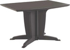 Petite table pliante en plastique de 114 cm résistante aux UV sur une terrasse - photo 6