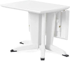 Petite table pliante en plastique de 114 cm résistante aux UV sur une terrasse - photo 5