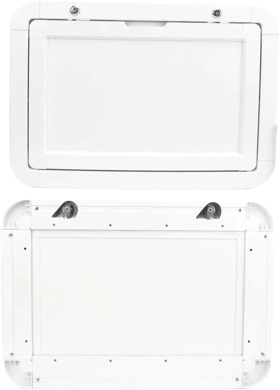 Plateau de table pliant pour camping-car fixé au mur et rabattu contre la paroi - photo 2