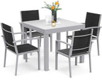 Table à manger extérieur pliante extensible en aluminium sur une terrasse - photo 6