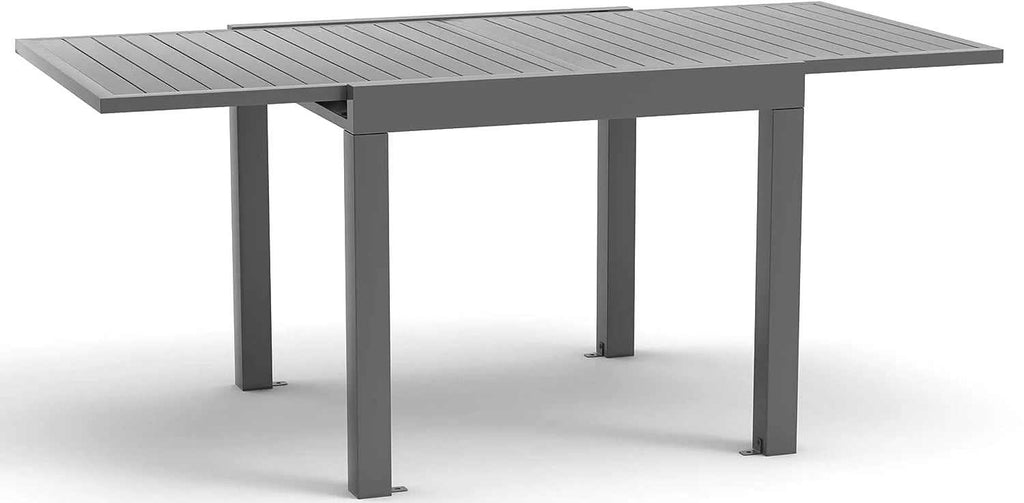 Table à manger extérieur pliante extensible en aluminium sur une terrasse - photo 4