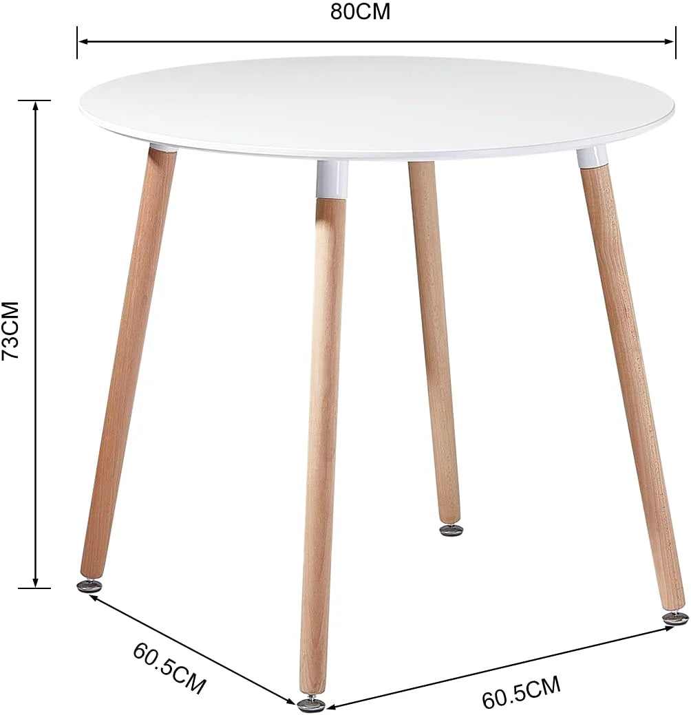 Table à manger pliante ronde en bois de 80 cm de diamètre dans un coin repas - photo 3