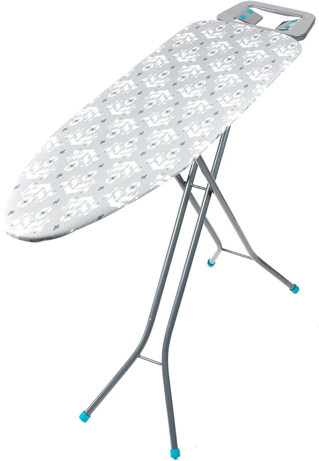 Table à repasser pliante de 110 cm dépliée dans une buanderie