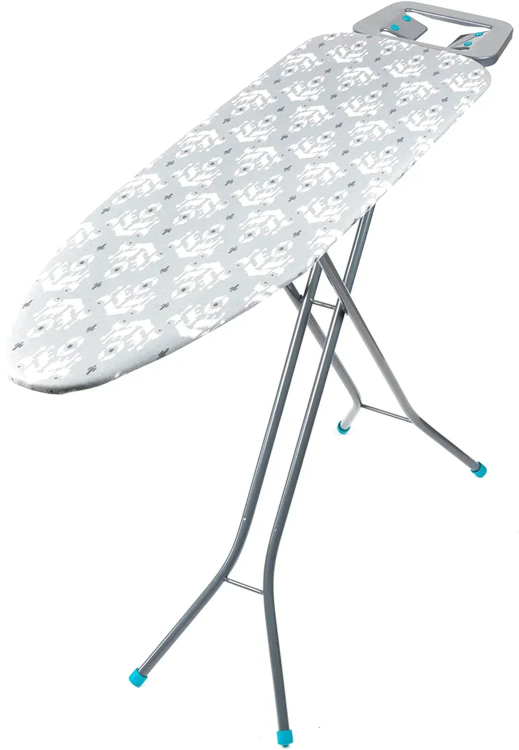 Table à repasser pliante de 110 cm dépliée dans une buanderie