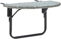 Table de balcon suspendue pliante fixée sur une rambarde
