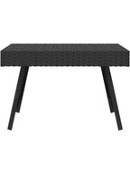 Table basse picnic pliante en résine tressée 60 x 40 cm posée sur une pelouse - photo 3