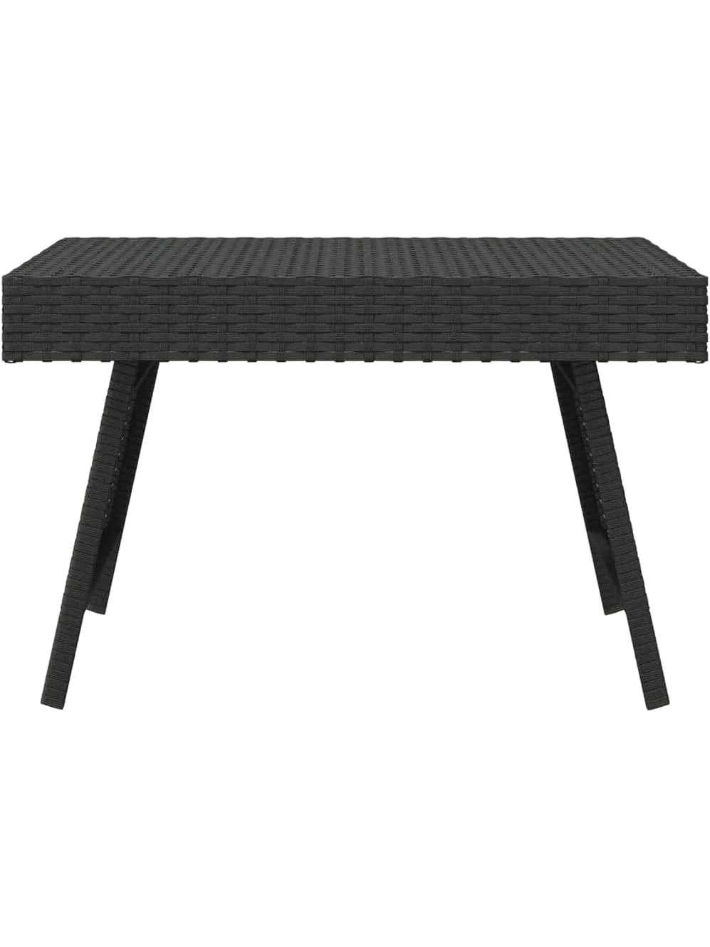 Table basse picnic pliante en résine tressée 60 x 40 cm posée sur une pelouse - photo 3