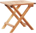 Table basse pliante de balcon en acacia massif de 40 x 40 cm