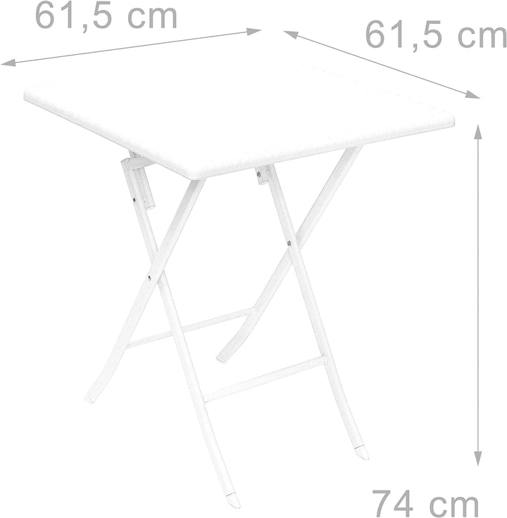 Table basse pliante blanche