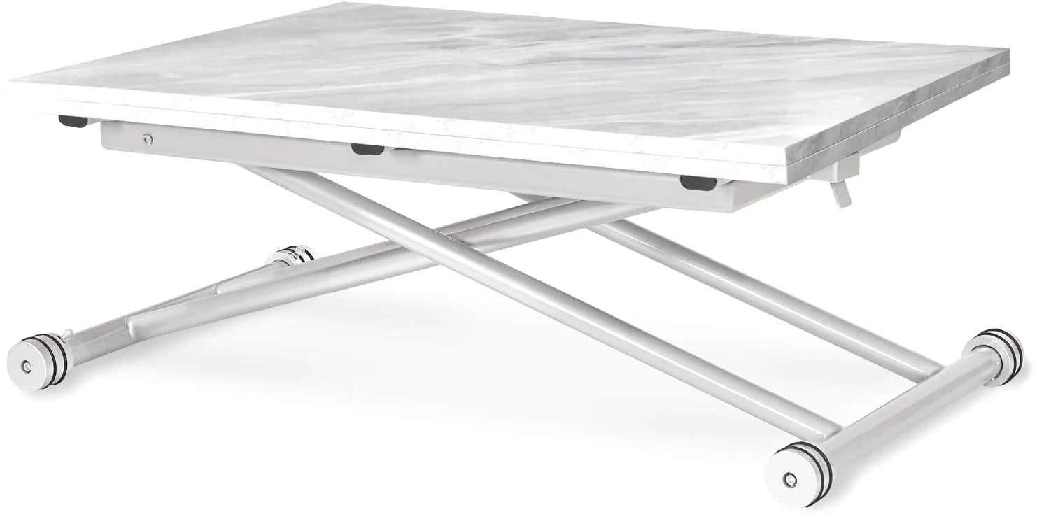 Table basse pliante relevable en position haute avec plateau étendu dans un salon - photo 6
