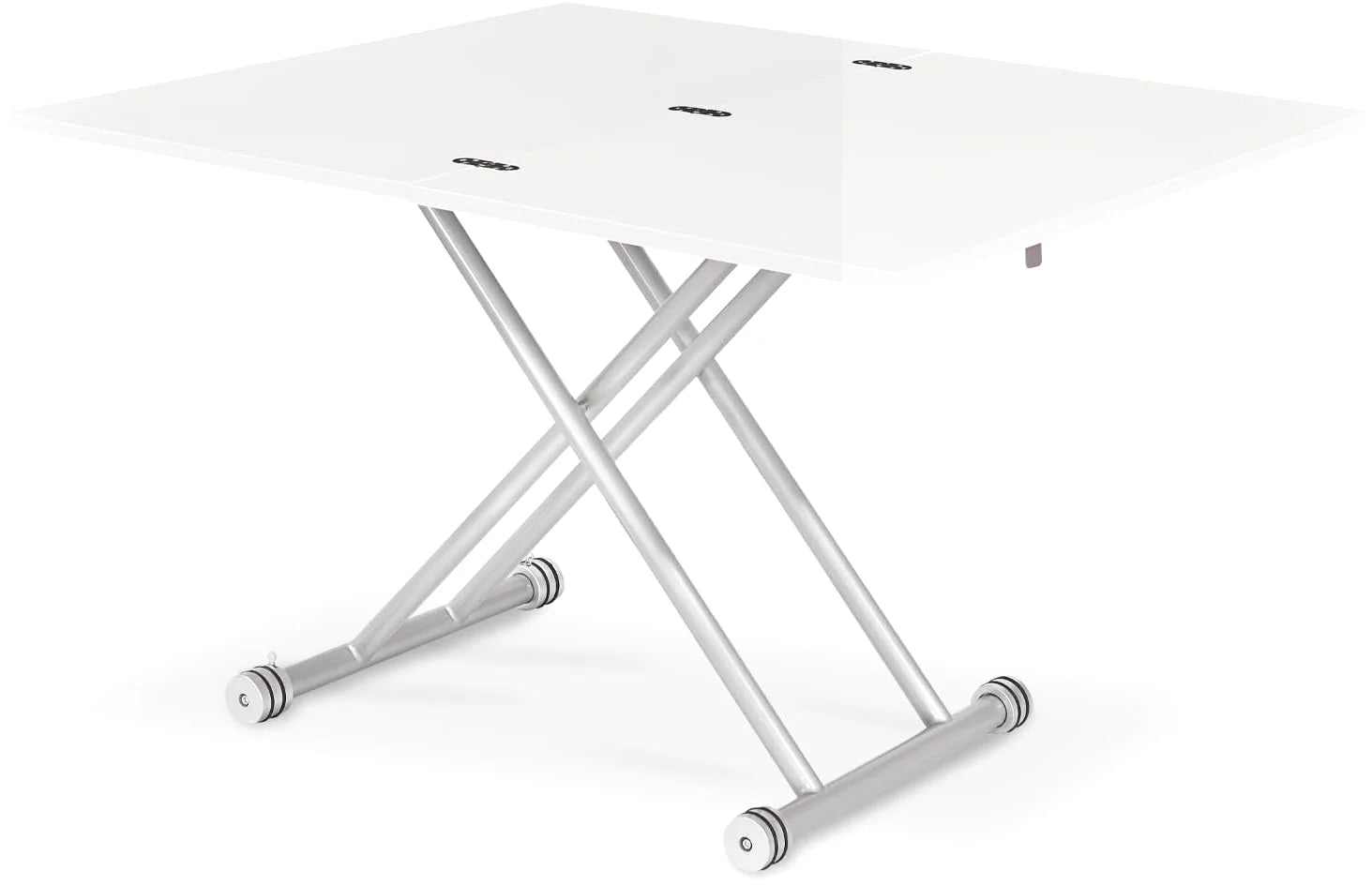 Table basse pliante relevable en position haute avec plateau étendu dans un salon - photo 4