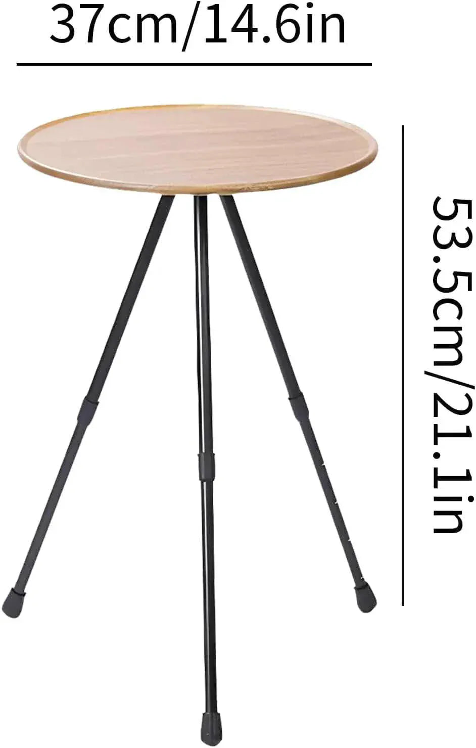 Table basse ronde pliante ultra légère en ABS et aluminium avec son sac de rangement - photo 7