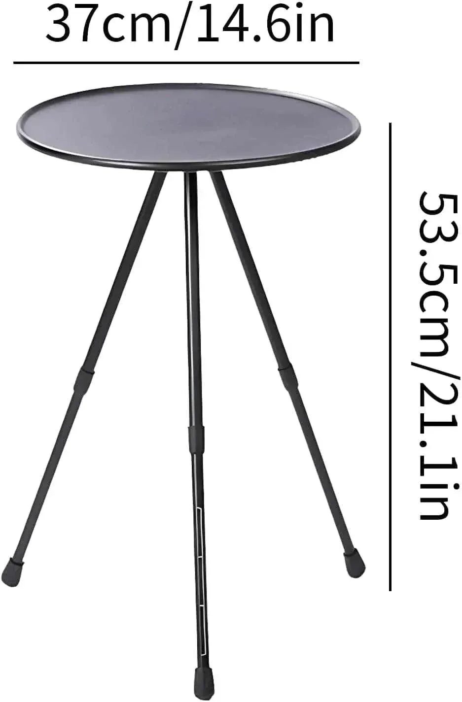 Table basse ronde pliante ultra légère en ABS et aluminium avec son sac de rangement - photo 4