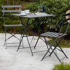 Table bistrot d'extérieur pliante de 60 cm en acier thermolaqué - photo 3