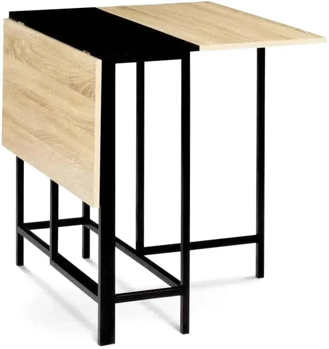 Table console de jardin pliante de 103 cm dépliée sur une terrasse - photo 3