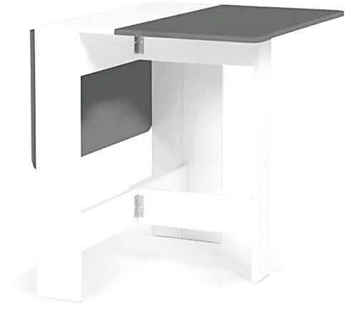 Table de cuisine pliante 4 personnes en bois de 103 cm dépliée - photo 3