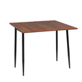 Table de balcon extensible pliante en position déployée sur un balcon