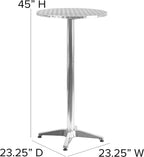 Table de bar haute pliante en aluminium de 114 cm lors d'une réception - photo 3
