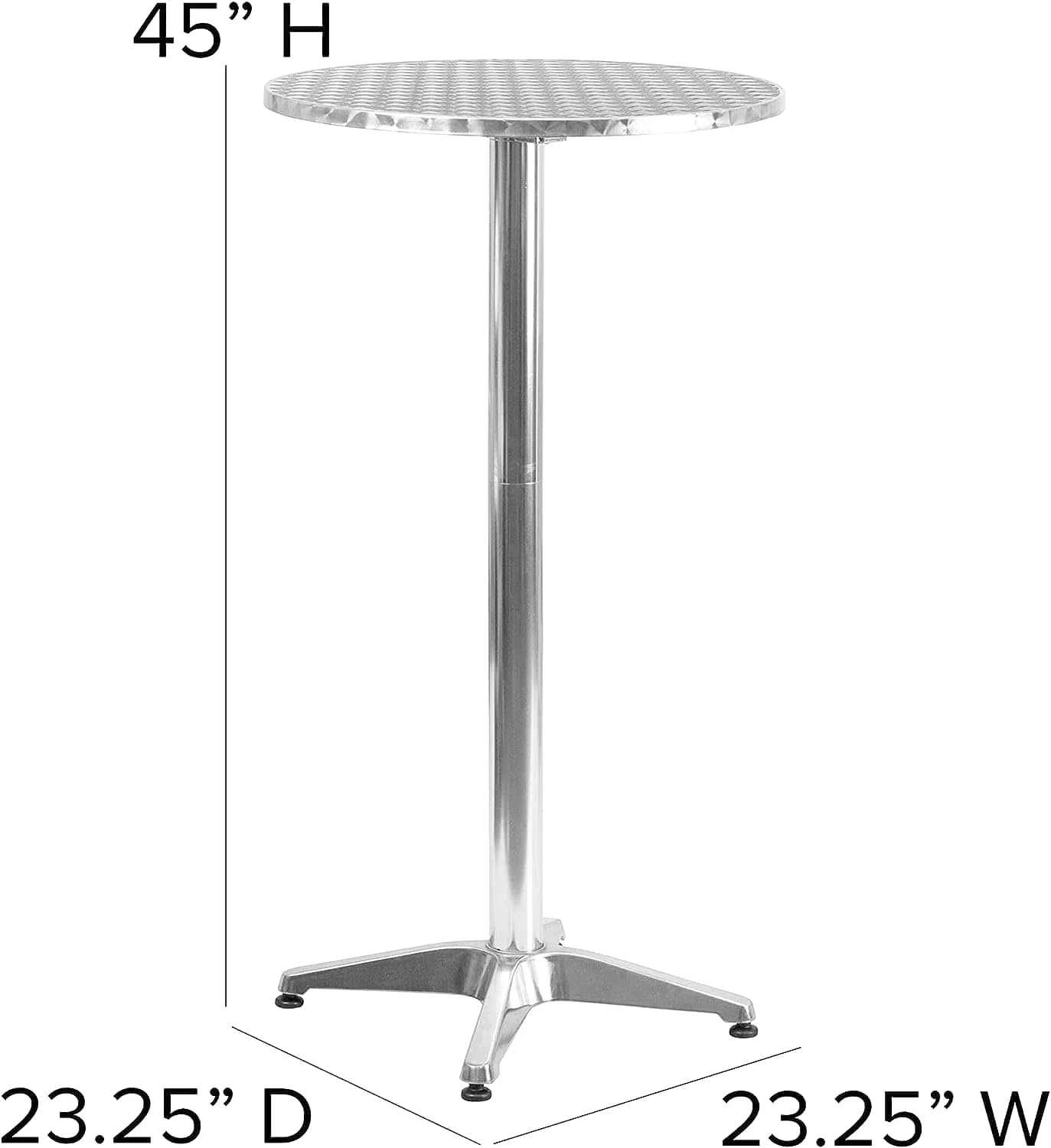 Table de bar haute pliante en aluminium de 114 cm lors d'une réception - photo 3