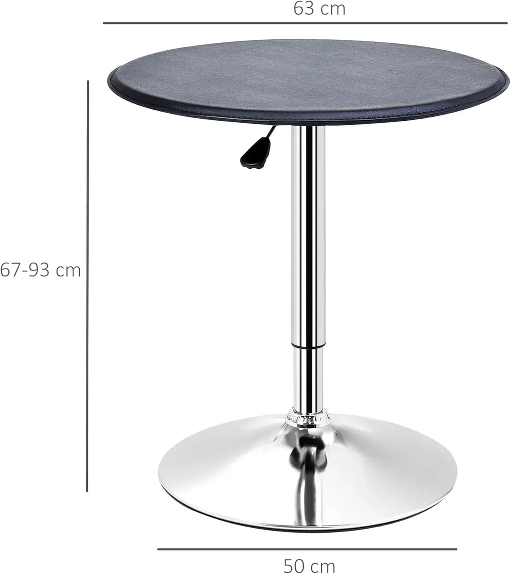 Table de bar pliante avec colonne chromée réglable en hauteur - photo 4