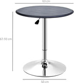 Table de bar pliante avec colonne chromée réglable en hauteur - photo 4