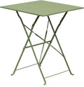 Table de bistrot pliante de 60 x 60 cm en acier thermolaqué