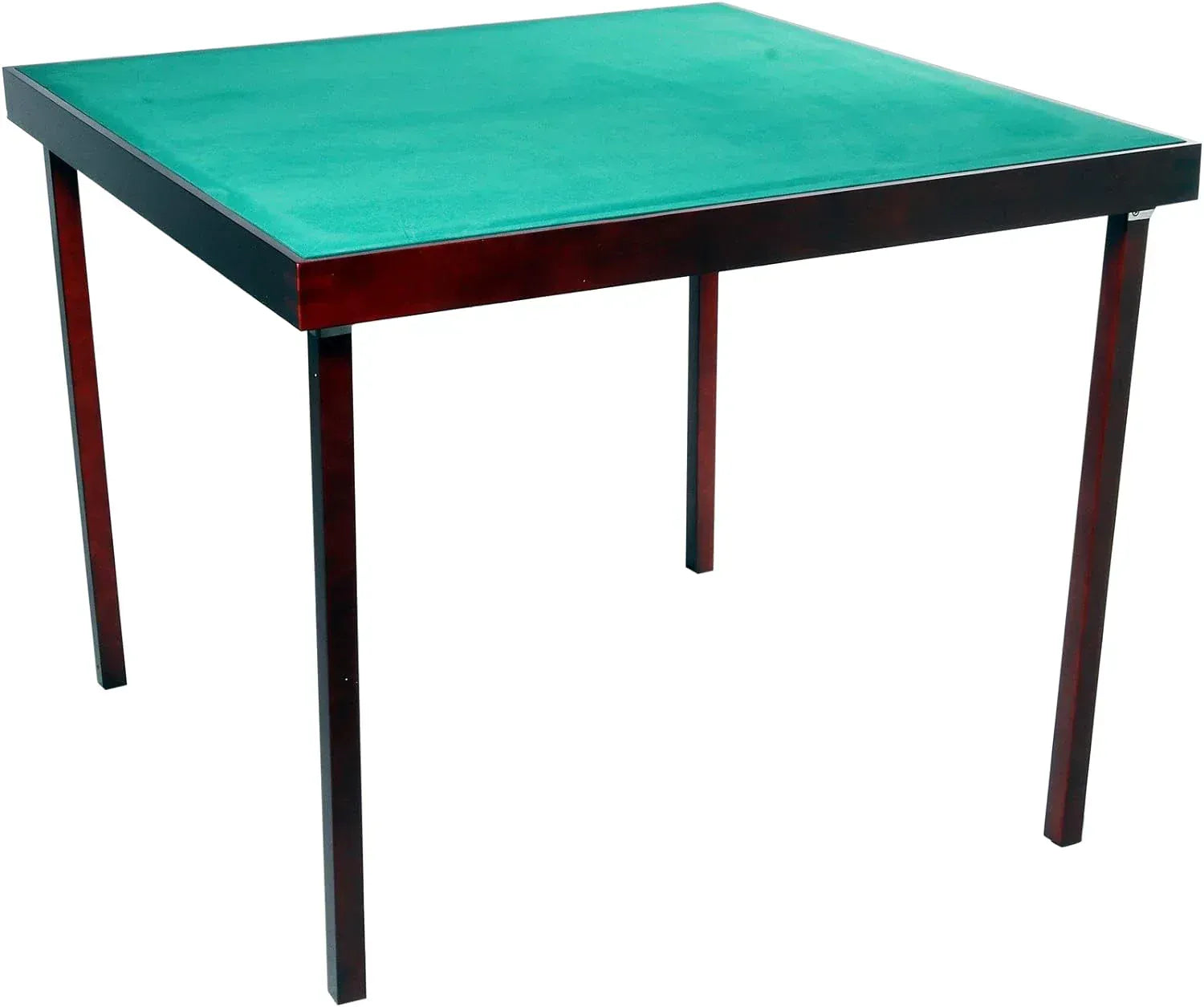 Table de bridge pliante avec surface de jeu en feutre vert