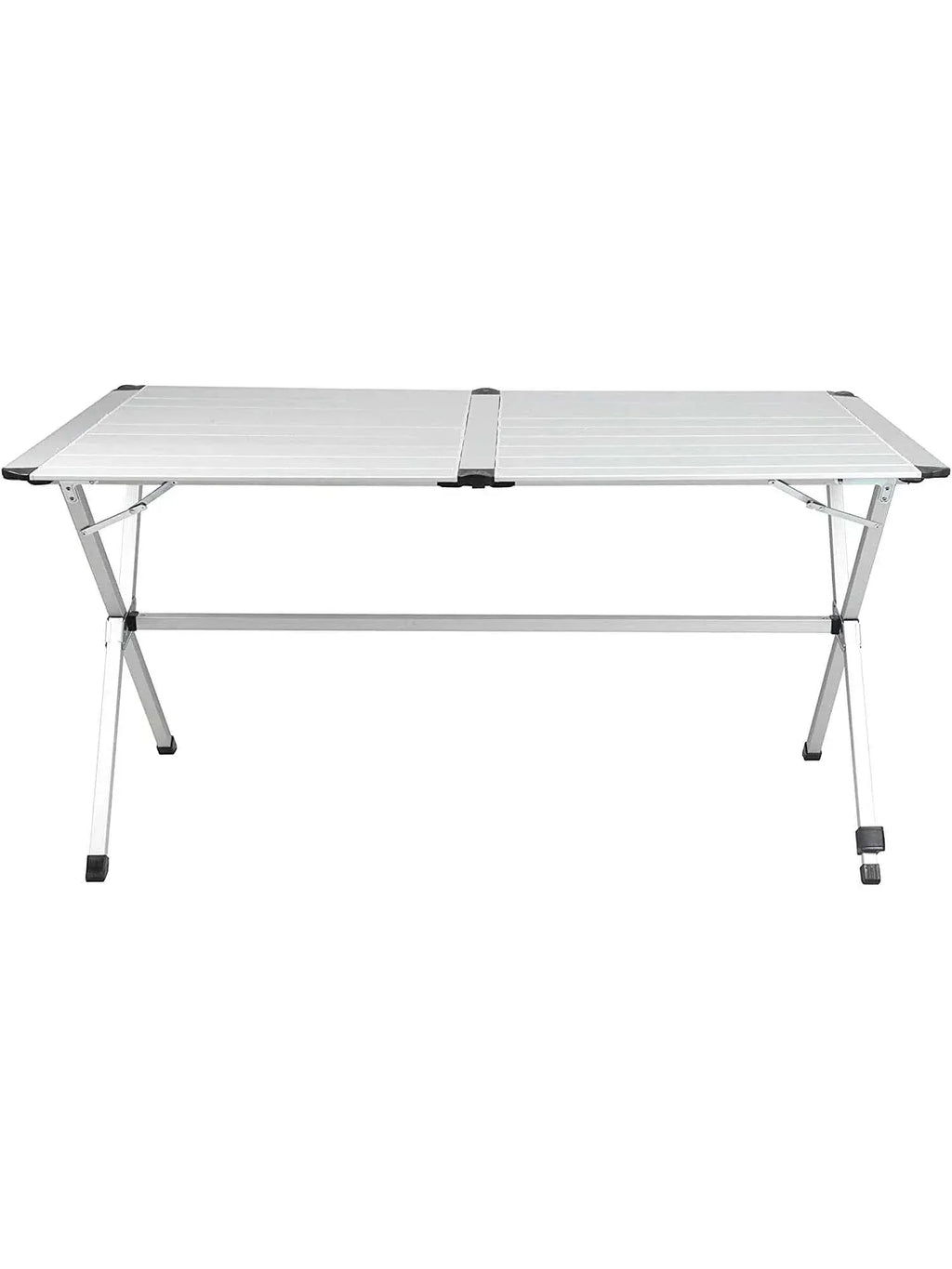Table de camping pliante 6 personnes 110 x 70 cm installée sur un emplacement de camping - photo 2