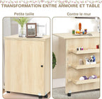 Table de couture pliante en bois avec plan de travail déployé - photo 5