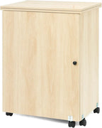 Table de couture pliante en bois avec plan de travail déployé - photo 2