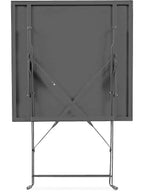 Table de jardin en fer pliante 60 x 60 cm de style bistrot sur un balcon - photo 3