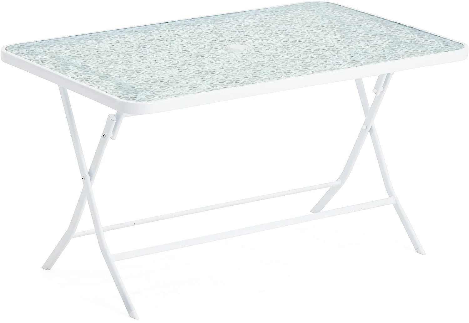 Ensemble table de jardin et 4 chaises pliantes de 130 cm dans un jardin - photo 5