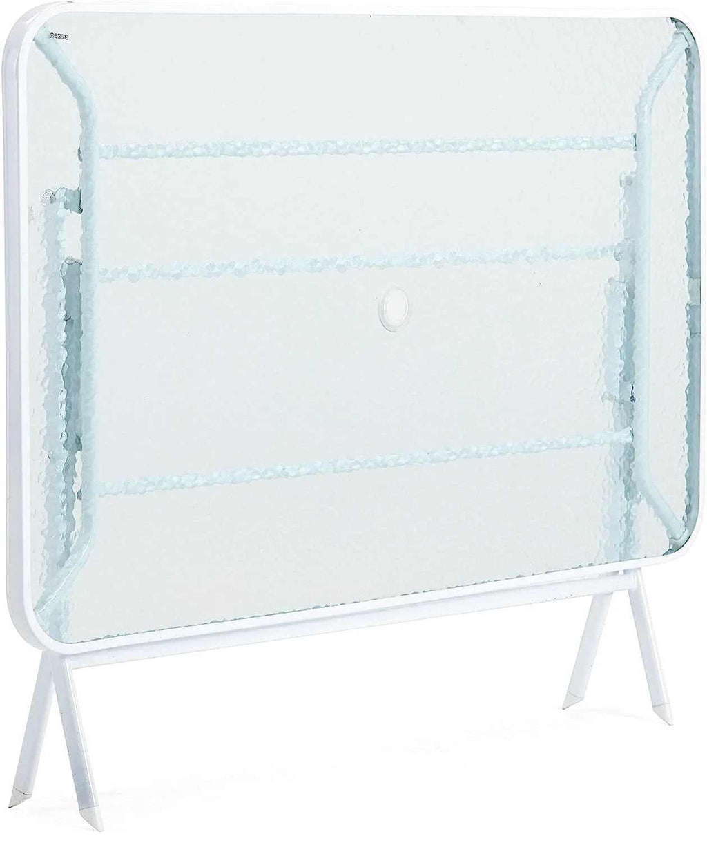 Ensemble table de jardin et 4 chaises pliantes de 130 cm dans un jardin - photo 4