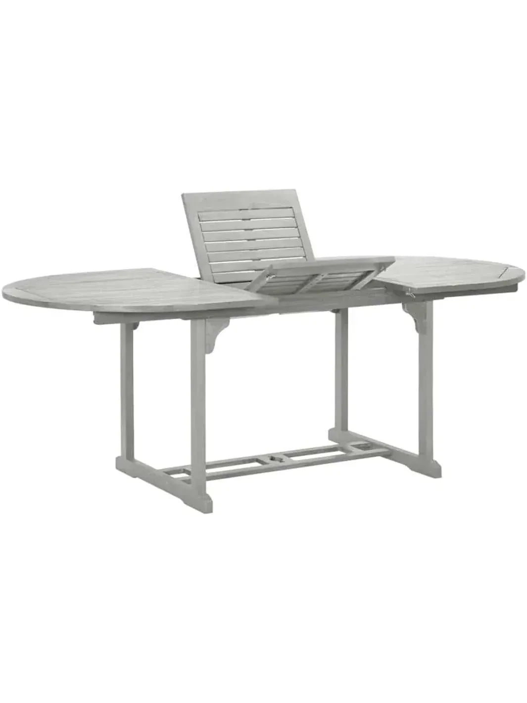Table de jardin extensible et pliante en acacia gris délavé de 200 cm - photo 4