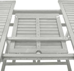 Table de jardin extensible et pliante en acacia gris délavé de 200 cm - photo 3