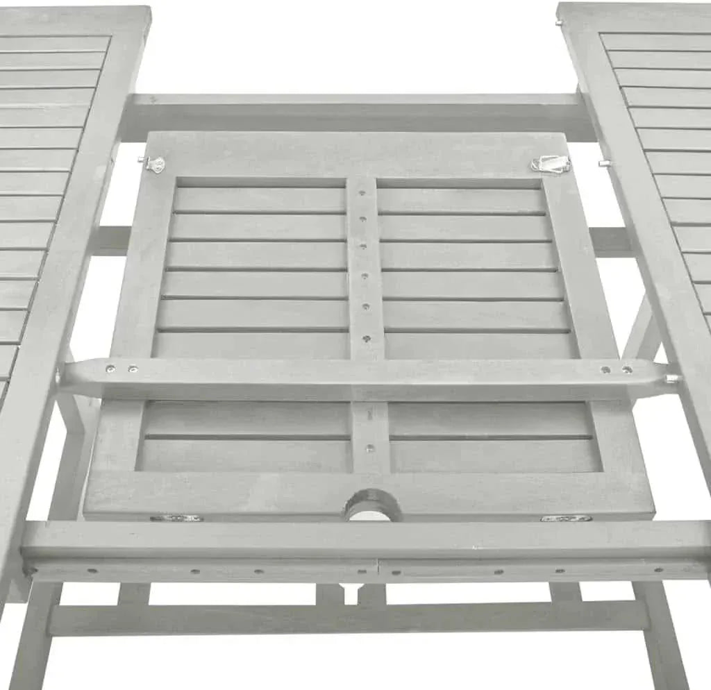 Table de jardin extensible et pliante en acacia gris délavé de 200 cm - photo 3