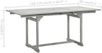 Table de jardin extensible et pliante en acacia gris délavé de 200 cm - photo 8