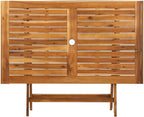 Table de jardin pliante 160 x 80 cm en acacia massif huilé dans un jardin - photo 5