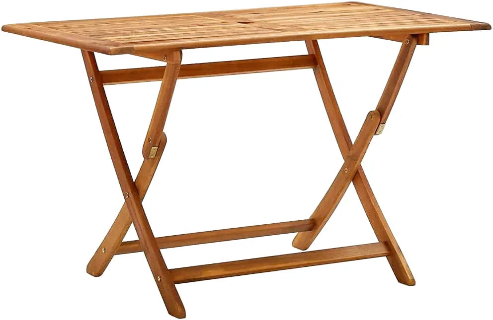 Table de jardin pliante 160 x 80 cm en acacia massif huilé dans un jardin - photo 4