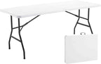 Table de jardin pliante de 180 cm dressée pour huit convives - photo 2